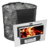 Банная печь-сетка ТМF Саяны XXL 2015 Carbon с теплообменником